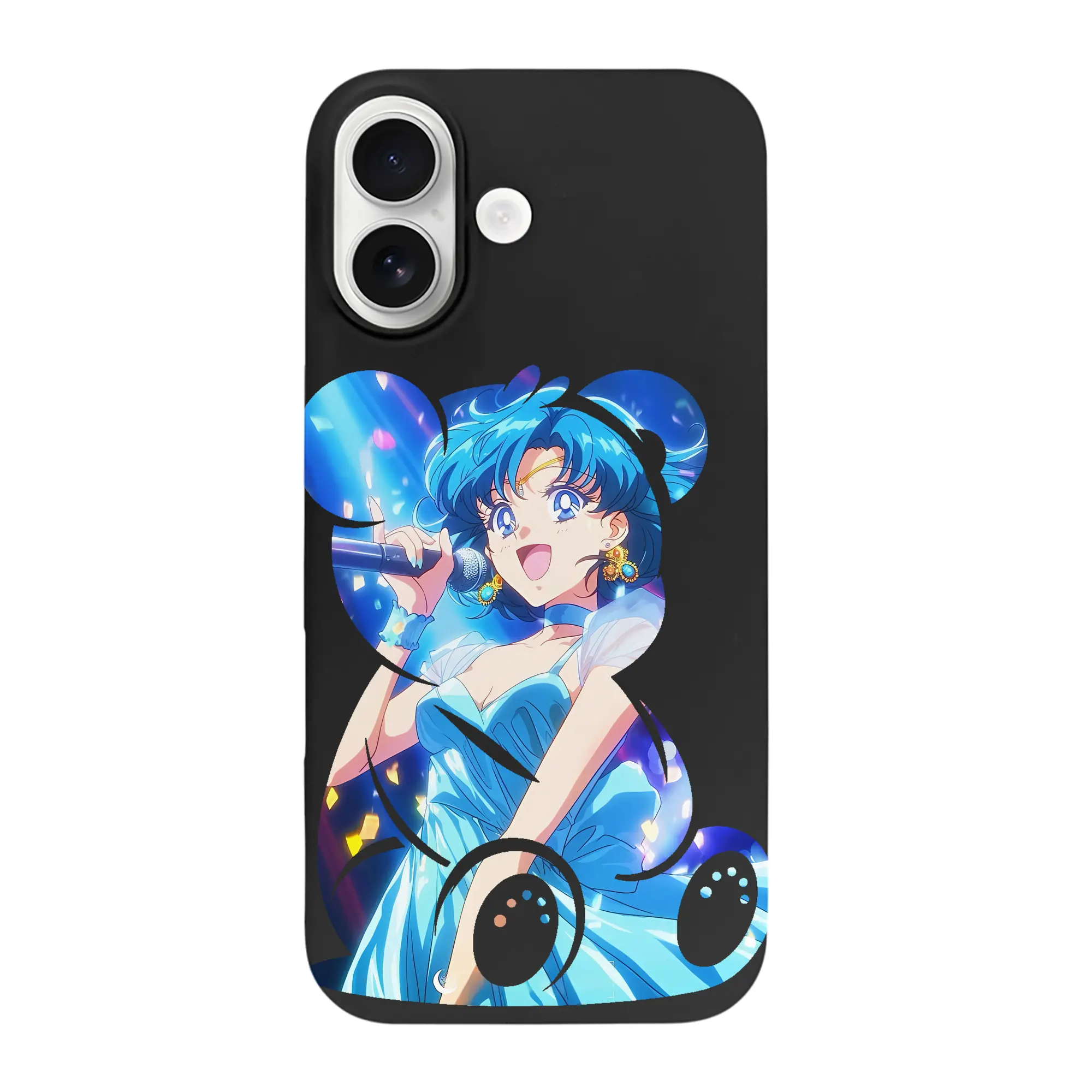 美少女戦士セーラームーン グッズ 水野 亜美 - iPhone 17 シリーズ シリコンケース 薄型 耐衝撃 指紋防止 ソフトタッチカバー 精密フィット 傷防止 保護ケース iPhone 17/17 Air/17 Pro/17 Pro Max 対応